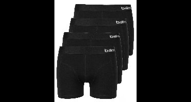 Apollo Bamboe boxershorts 4-pack zwart